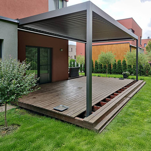 Pérgola Retráctil con Techo de Láminas de Aluminio con Recubrimiento en Polvo de WISE COMPANY, Resistente a la Corrosión, Impermeable, Fácil de Montar, Ecológica y Moderna - Product Image 5