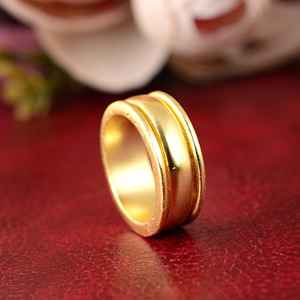 Joyería Punk, anillo grueso de acero inoxidable chapado en oro de 18 quilates, anillo geométrico multicapa exagerado para mujer, bisutería Acier inoxydable - Product Image 2