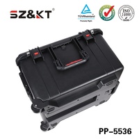 Bonne qualité 	 Valise rigide en plastique IP67, étanche à la poussière et aux chocs, équipement de camping en plein air, portable avec roulettes