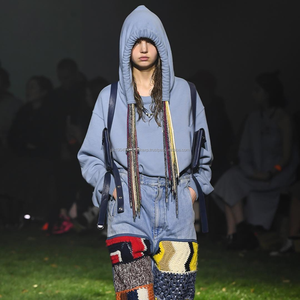 Nueva Sudadera con Capucha Lisa de Diseño Personalizado con Cordones, Ropa de Marca, Estilo Urbano de Algodón para Hombre, Sudadera con Capucha para Rastas - Product Image 5