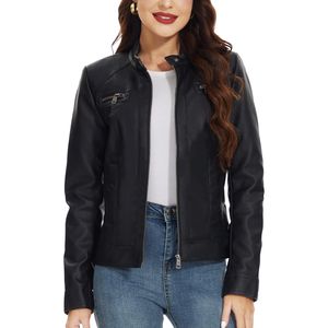 Chaqueta de Cuero con Relleno de Algodón de Punto Extra Grande, Color Personalizado, Servicio OEM, Fácil de Usar, para Mujer, Corta, para la Temporada de Invierno - Product Image 1