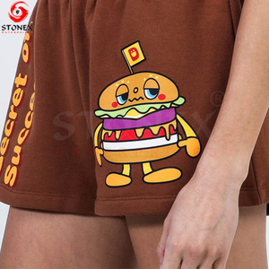 Haute qualité taille haute coton lin Shorts femmes ample mince jambe large grande taille sueur décontracté chaud Shorts respirant - Product Image 5