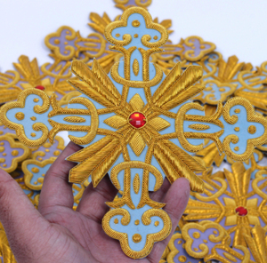 Ventes chaudes, patchs de club rotatif, logo personnalisé, faits à la main, broderie au fil de bullion, chenille, haute qualité, étiquette croisée, art - Product Image 1