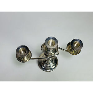 Fantaisie décor à la maison candélabre Nickel laiton argent plaqué candélabre bougeoir pour la maison hôtel Restaurant décor bougeoir - Product Image 4