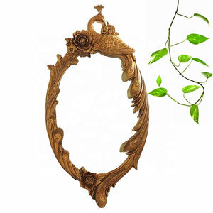 Miroir mural rond encadré en acier inoxydable pour la décoration de la maison, miroirs décoratifs de 5 mm d'épaisseur, cadre en métal - Product Image 6