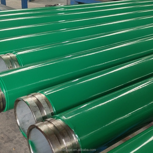 Tubería de acero recubierta de plástico verde de alta precisión, conforme a la norma ASTM, con conexiones de brida para agua potable. - Product Image 6