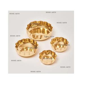 Juego de 3 cuencos de comida de diferentes tamaños, forma redonda martillada de metal, aperitivos, dátiles, cuenco para servir al precio más barato - Product Image 4