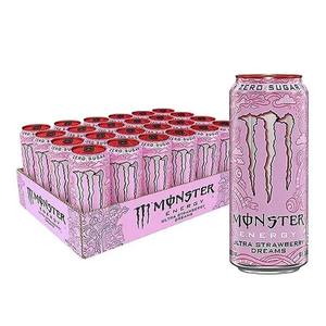 Bebida Energética Monster Strawberry Dreams – Bebida con Sabor a Crema de Fresa Sin Calorías - Product Image 6