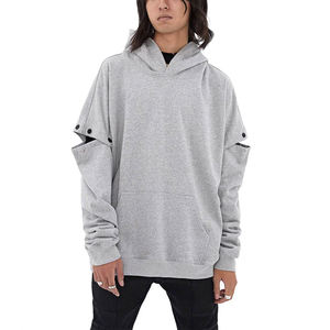 Ropa informal Tamaño adulto Secado rápido Hombres Mangas extraíbles Sudadera con capucha Hecho en fábrica Precio razonable Hombres Mangas extraíbles Sudadera con capucha - Product Image 1