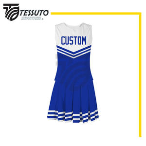 El mejor precio Uniforme de animadora sin mangas Venta caliente Sublimación Uniformes profesionales Diseño de buena calidad Uniforme de animadora - Product Image 2