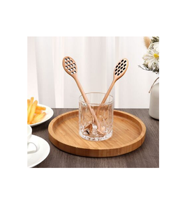 Mini Cuillère à Miel Personnalisée Bâton Cuillère à Miel en Bois avec Logo Personnalisé Emballé Individuellement à prix compétitif - Product Image 5