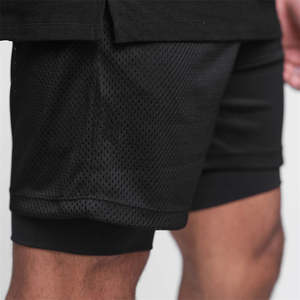 <b>Men's</b> Double Layer Fitness <b>Shorts</b> <b>Men</b> Fitness Gym Training 2 in 1 Sports <b>Shorts</b> Quick Dry Workout <b>Jogging</b> Double Deck Summer - Product Image 2