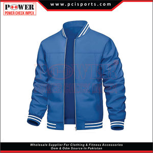 Venta caliente de alta calidad chaqueta de vuelo cómoda béisbol bordado Varsity Bomber chaqueta personalizada para hombres - Product Image 5