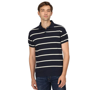 Polo negro de rayas con estampado personalizado para hombre más vendido, Polo personalizado para hombre a la venta, camisetas polo personalizadas para hombre, ropa de golf a la venta - Product Image 1