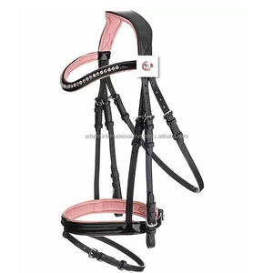 Bride de dressage en cuir de cheval de qualité supérieure de haute qualité Crystal Bling Horse Products - Product Image 3