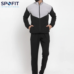 Ensemble de survêtement de sport pour homme imprimé tendance 2 pièces 100% coton molleton respirant Vêtement de jogging - Product Image 1