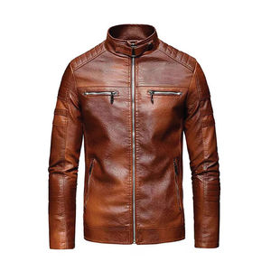 Chaqueta de Cuero para Hombre, Diseño Moderno, 100% Calidad, Tela de Lona, Logotipo Personalizable, Mejor Precio al por Mayor - Product Image 5