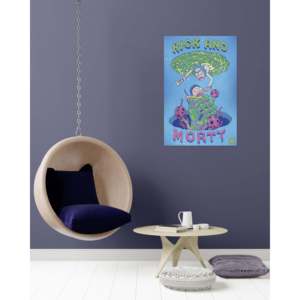 Póster Enmarcado de Rick y Morty de Estilo Moderno, Material de Lienzo, Decoración de Pared para Cumpleaños, Póster de Papel - Product Image 5