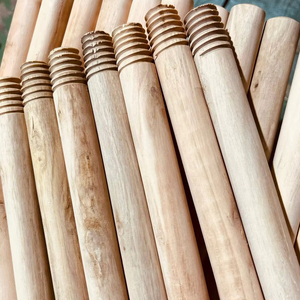 Escoba de Madera Natural de Eucalipto Vietnamita, 120x2.2+ cm, Precio de Fábrica - Product Image 1