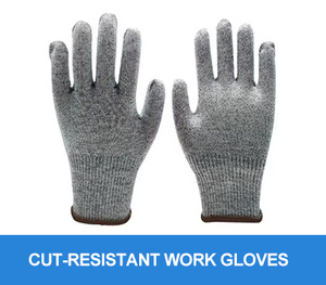 قفازات السلامة الصناعية مع بطانة من البوليستر وألياف الزجاج للحماية من القطع - Product Image 5