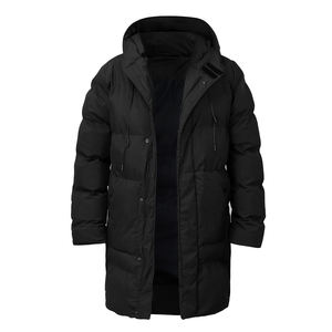 2024 New Custom Design Wholesale Casual Wear Stand Collar Front Logo <b>Long</b> Sleeve Winter Puffer <b>Jacket</b> for <b>Men</b> - Product Image 3