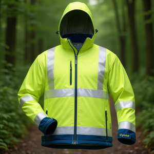 Veste de travail softshell haute visibilité Elysee LIAM taille L marine - Product Image 3