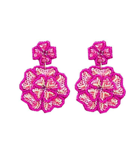 Mignon Fantaisie Fleur À La Main Perlé Broderie Boucle D'oreille Élégant Beau Nouveau Design À La Mode Top À La Mode par glowin fashion - Product Image 6