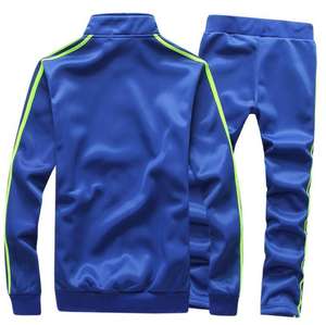 OEM Winter Men's Zipper Tracksuit High Quality Eco-Friendly Breathable Sports Training Jogging Sportswear 100% Polyester - Product Image 2