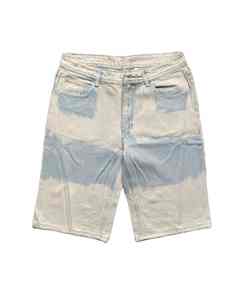 Custom Made <b>Men's</b> Medium Washed Canvas Straight <b>Jeans</b> Shorts Breathable Lightweight 100% Cotton Mid Waist Streetwear Casual - Product Image 6