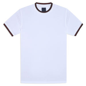 Camiseta básica de punto de algodón 100% personalizable ecológico Casual Logo transpirable blanco liso cuello redondo alta calidad sólido - Product Image 1