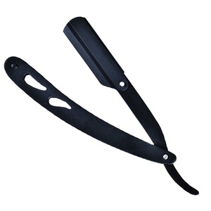 Maquinilla de afeitar recta profesional con cuchillas reemplazables, maquinilla de afeitar clásica para salón y herramientas de aseo personal - Product Image 1