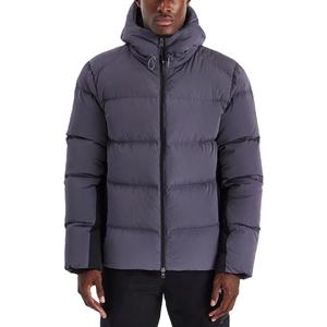 Veste matelassée isolée pour hommes Vêtements d'extérieur d'hiver matelassés avec capuche réglable, fermeture à glissière et coupe ajustée décontractée - Product Image 1