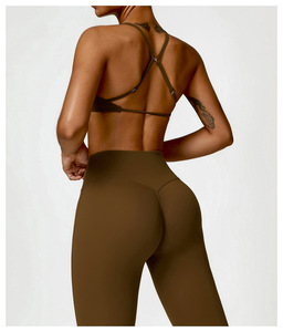 Sujetador Deportivo de Yoga con Espalda Cruzada, Transpirable y sin Costuras para Mujer, con Logotipo Personalizado, Soporte Alto, para Gimnasio, Fitness, Tallas Grandes - Product Image 3