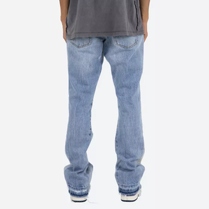 กางเกงยีนส์ทรงขาบานสไตล์วินเทจ ทรงหลวม แฟชั่นสุดฮิต ขายดี คุณภาพสูง สำหรับผู้ชาย - Product Image 3