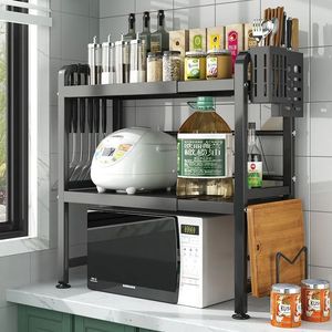 <span class=keywords><strong>Estante</strong></span> de almacenamiento de cocina para el hogar, <span class=keywords><strong>estante</strong></span> organizador multicapa telescópico de acero para horno <span class=keywords><strong>microondas</strong></span>, soporte para ollas de Metal - Product Image 5