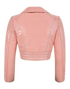 Veste d'hiver pour femmes OEM Vêtements d'extérieur Veste en cuir pour femmes pour l'hiver Vestes en faux cuir Fabricants - Product Image 2