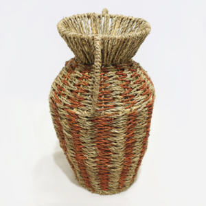 Artex Dong Thap Factory Rustic Water <b>Hyacinth</b> <b>Vase</b> Handmade Woven Flower <b>Vases</b> for Vintage Home Decor & Floral Arrangements - Product Image 5