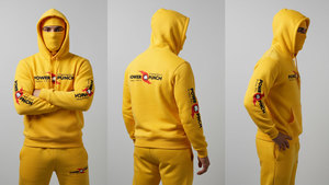 เสื้อฮู้ดซิปเต็มตัวผู้ชาย ผ้าฟลีซคอตตอนหนานุ่ม พิมพ์ลายตัวอักษร ทรงโอเวอร์ไซส์ ระบายอากาศได้ดี เหมาะสำหรับเล่นกีฬากลางแจ้งในฤดูหนาว แบบ 3 มิติ รับผลิตตามแบบ OEM - Product Image 6