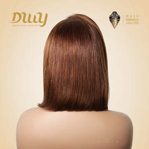 Lillie H-DWY Women's 13*6 Natural Textured HD for Lace Frontal <b>Wig</b> Pre-Plucked 13 Inches Human Hair <b>Bob</b> Invisible Frontal <b>Wig</b> - Product Image 3