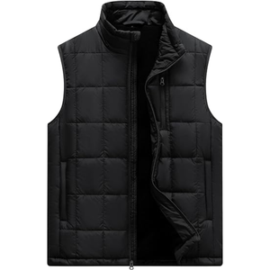 Chaqueta de Invierno Personalizada para Hombre, 100% Algodón, Estilo Puffer, Cuello Alto, Cierre de Cremallera, Logotipo Frontal, Teñido Liso, Todos los Colores Disponibles - Product Image 1