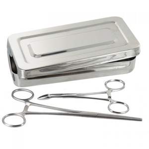 2025 mejor oferta 13 Uds conjunto de instrumentos de vendaje de cirugía menor básica fuente de alimentación Manual de acero inoxidable para el mercado africano - Product Image 2