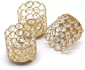 Bougeoir en cristal, décoration de la maison, autre support de bougie brillant, pour l'intérieur et l'extérieur - Product Image 5