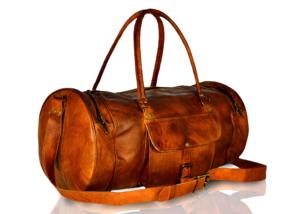 Sac à Bagages Vintage en Cuir de Chèvre Marron de Luxe, Élégant, Grande Capacité, Poche Avant, Weekender, Voyage, Sport, Gym Durable - Product Image 4