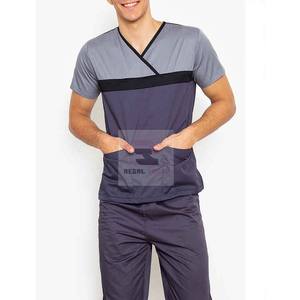 Vente en gros Uniforme de médecin Ensemble de gommages infirmiers médicaux pour hommes - Product Image 4