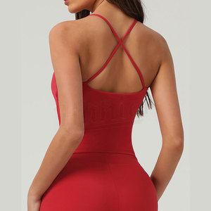 Sujetador deportivo de color sólido de doble cara para mujer, chaleco largo ajustado con espalda hermosa para correr, Fitness, Yoga, Crossfit - Product Image 4