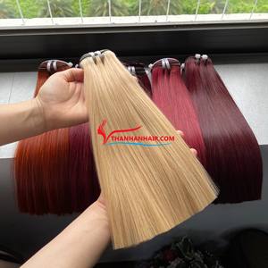 Extensiones de cabello liso de hueso de trama de vendedor al por mayor de pelo Pelo alineado de cutícula virgen de lujo vietnamita - Product Image 2