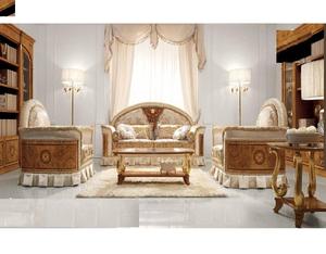 ชุดโซฟา5ที่นั่งทำจากไม้สักสไตล์ยุโรปโบราณทำจากไม้เนื้อแข็งสุดพิเศษเฟอร์นิเจอร์ห้องนั่งเล่นแกะสลักด้วยมือออกแบบให้ใช้ในบ้าน - Product Image 1