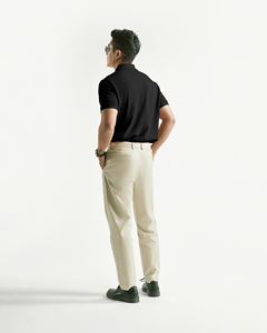 เสื้อเชิ้ตแขนสั้นเข้ารูปสำหรับผู้ชายดีไซน์มินิมอลลิสแปนเด็กซ์/ โพลีเอสเตอร์ผ้าถักพิมพ์ลายแบบลำลองระบายอากาศปรับขนาดได้ตามปกติ - Product Image 5