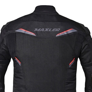 Veste de moto d'été approuvée CE col montant pour hommes Logo avant Protection de course respirante Tissu en velours côtelé de haute qualité - Product Image 5