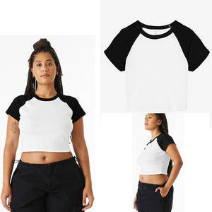 T-shirt pour femme Bella Canvas avec applications 3D en tissu batik, coupe ajustée, col rond, manches courtes - Product Image 1